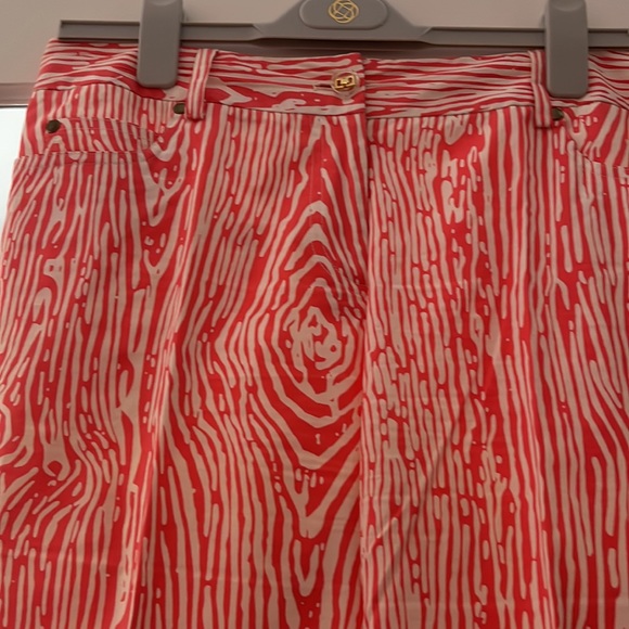 J. McLaughlin size 8 coral cotton/spandex pants - Picture 2 of 2
